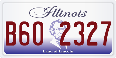 IL license plate B602327
