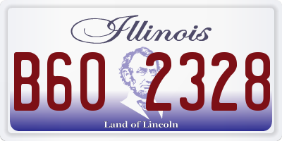 IL license plate B602328
