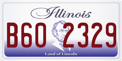 IL license plate B602329
