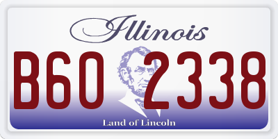 IL license plate B602338
