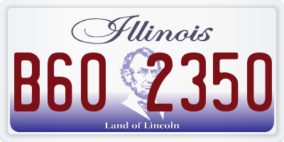 IL license plate B602350