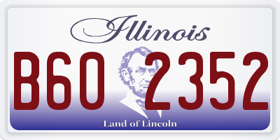 IL license plate B602352