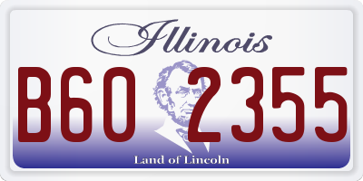 IL license plate B602355