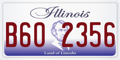 IL license plate B602356