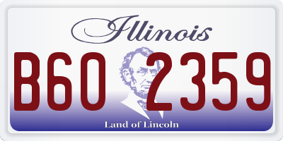 IL license plate B602359