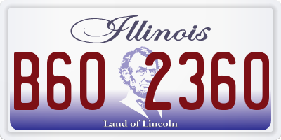 IL license plate B602360
