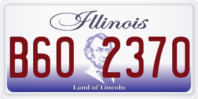 IL license plate B602370
