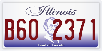IL license plate B602371