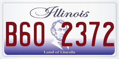 IL license plate B602372