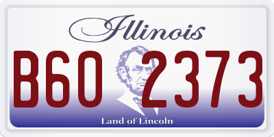 IL license plate B602373