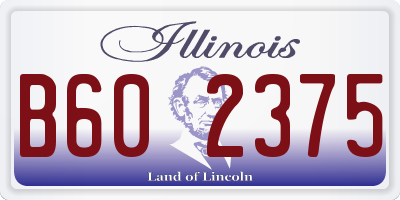 IL license plate B602375