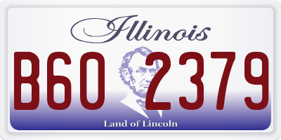 IL license plate B602379