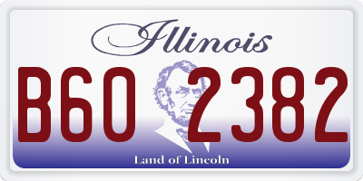 IL license plate B602382
