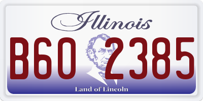 IL license plate B602385