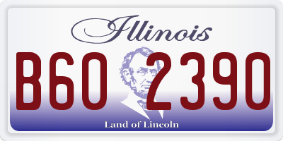 IL license plate B602390