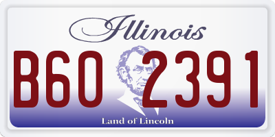 IL license plate B602391