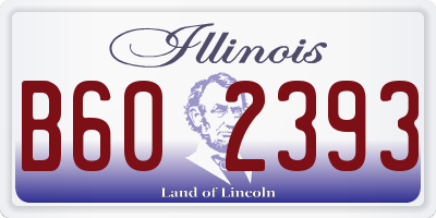 IL license plate B602393
