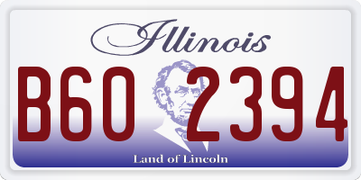 IL license plate B602394