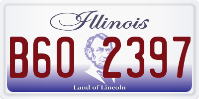 IL license plate B602397