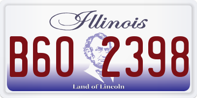 IL license plate B602398