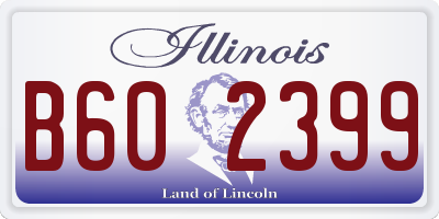 IL license plate B602399