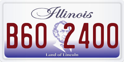 IL license plate B602400