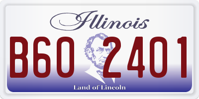 IL license plate B602401