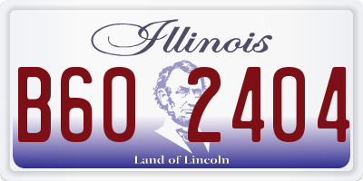 IL license plate B602404