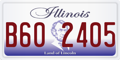 IL license plate B602405