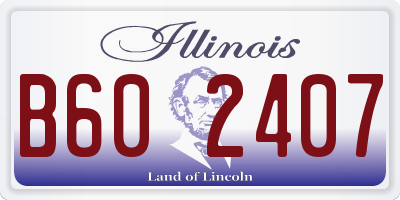 IL license plate B602407