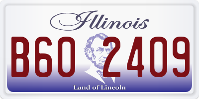 IL license plate B602409