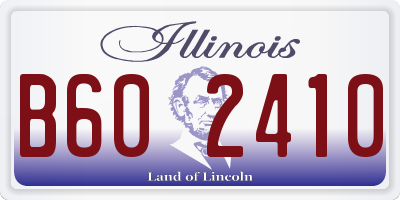 IL license plate B602410