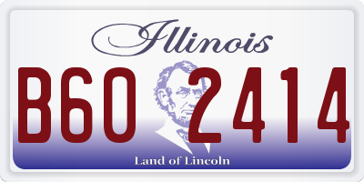 IL license plate B602414
