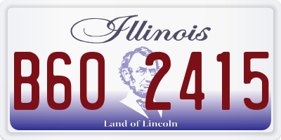 IL license plate B602415