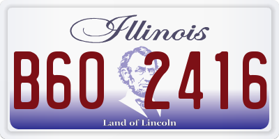 IL license plate B602416