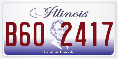 IL license plate B602417