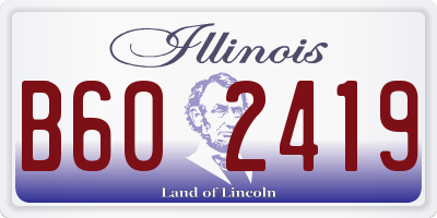 IL license plate B602419