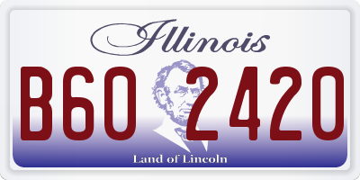 IL license plate B602420