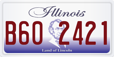 IL license plate B602421
