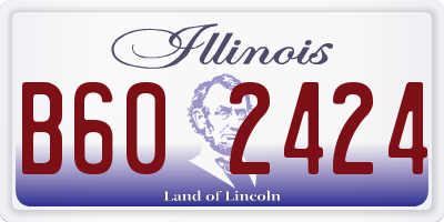 IL license plate B602424