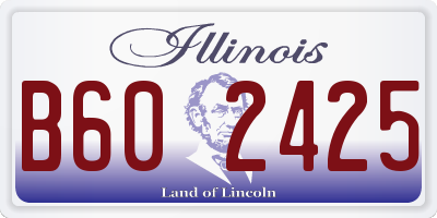 IL license plate B602425