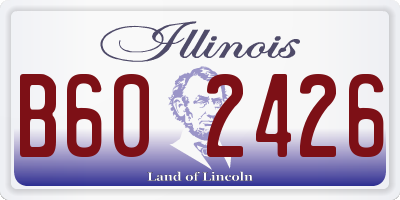 IL license plate B602426