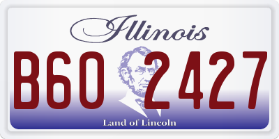 IL license plate B602427