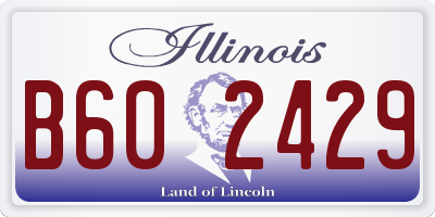 IL license plate B602429