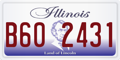 IL license plate B602431