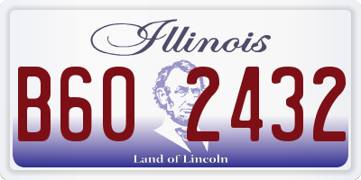 IL license plate B602432