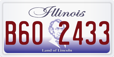 IL license plate B602433
