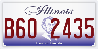 IL license plate B602435