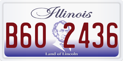 IL license plate B602436