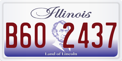 IL license plate B602437